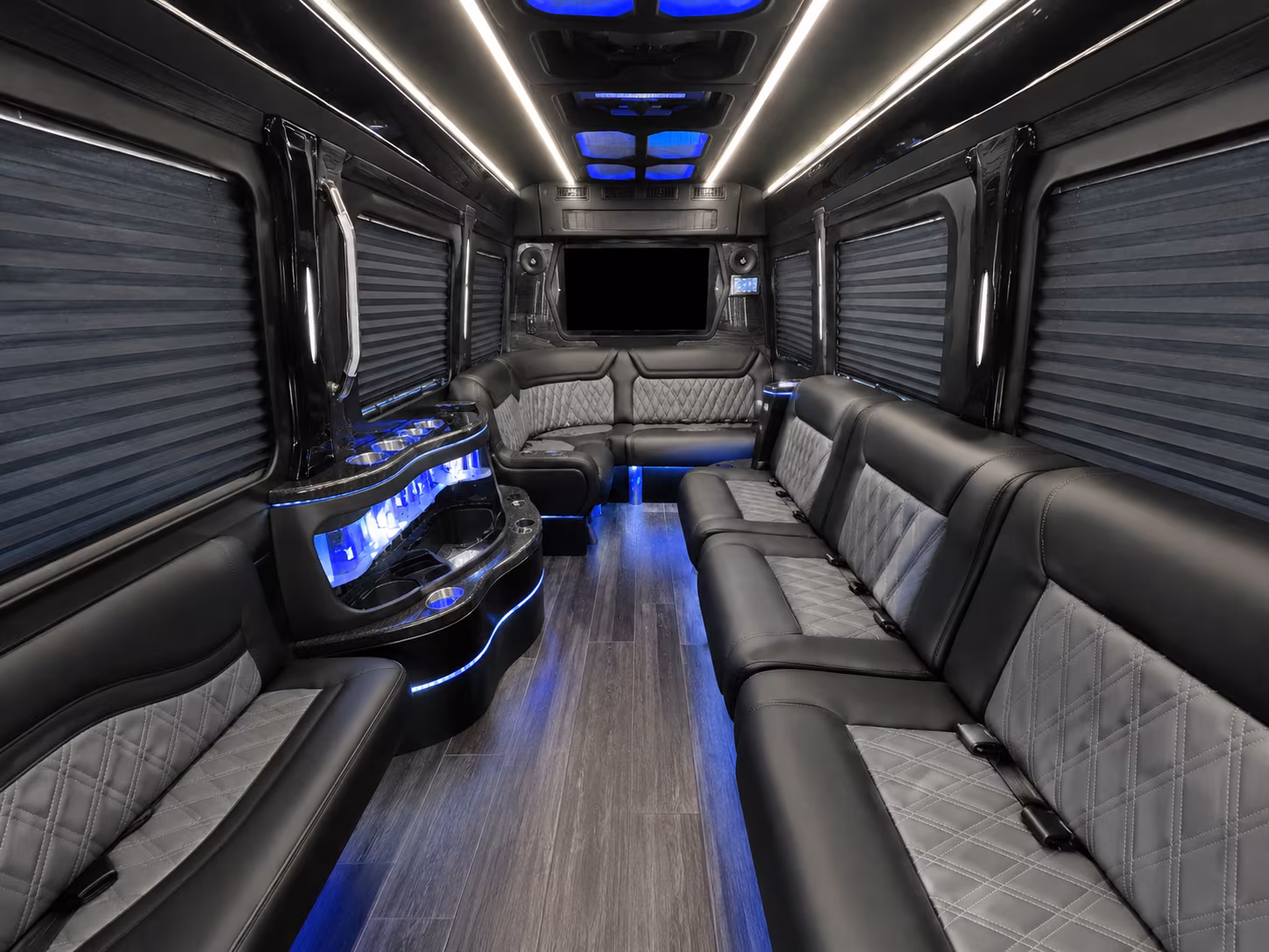 eagan 30 passenger party bus inside
