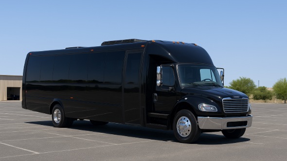 Exterior of Charter Bus Company Eden Prairie's 18 Passenger Minibus in Eden Prairie