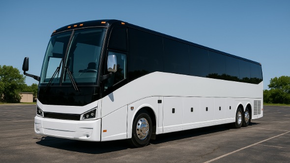 Exterior of Charter Bus Company Eagan's 55 Passenger Charter Bus in Eagan