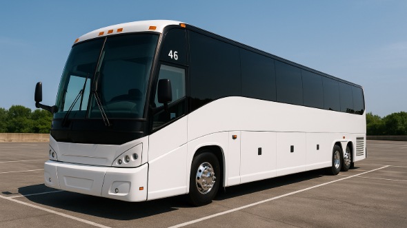 Exterior of Charter Bus Company Eagan's 56 Passenger Charter Bus in Eagan