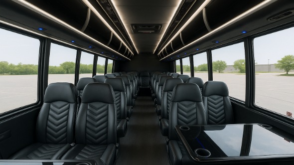 eagan 35 passenger minibus inside