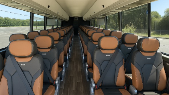 eagan 50 passenger charter bus inside