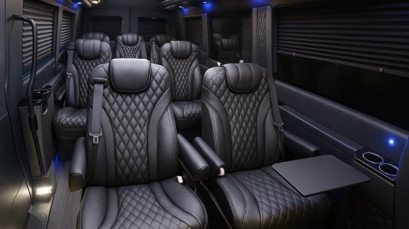 eagan sprinter van with driver inside