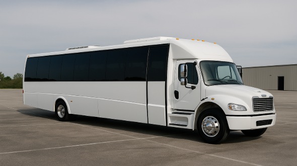 Exterior of Charter Bus Company Eagan's Party Bus in Eagan
