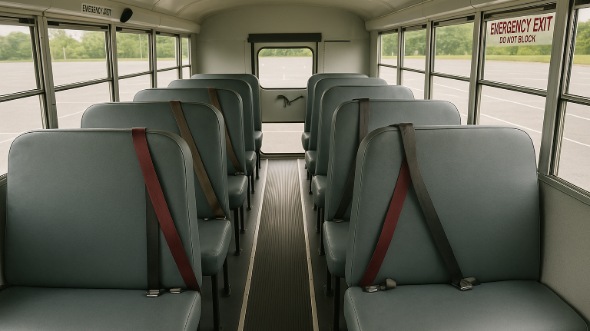 Interior of Charter Bus Company Eagan's School Bus in Eagan