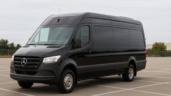 Exterior of Charter Bus Company Eagan's Sprinter Limo in Eagan